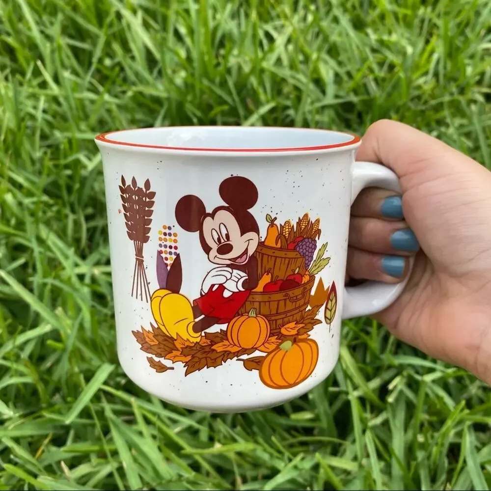 Disney Mickey Mouse Hello Fall Autumn 20 oz Mug - Picture 1 of 3